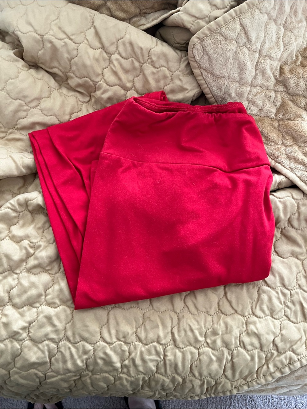 Lularoe Bright Red Stretch Leggings